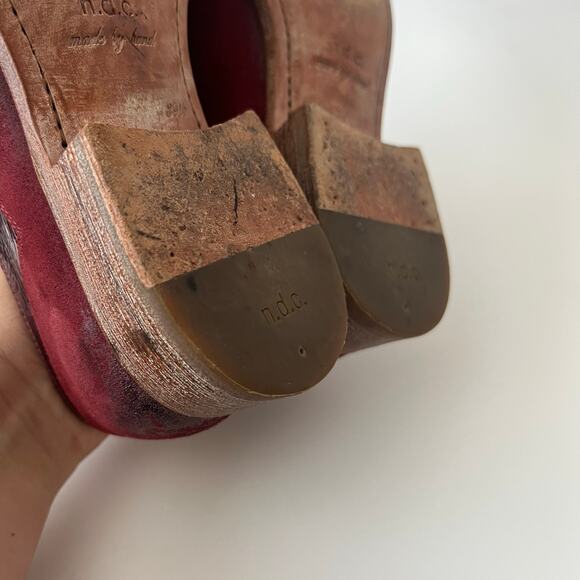 N.D.C Handmade Sunday Hudson Leather Laced Up Derby Shoes Women Size 39.5 - Picture 9 of 12